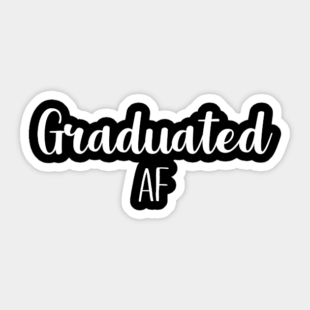 graduated Af Sticker by sewwani